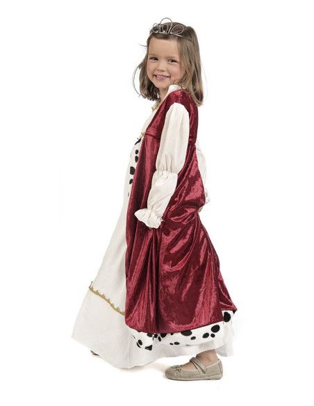 Detalle - Disfraz de Reina Medieval Deluxe para Niña