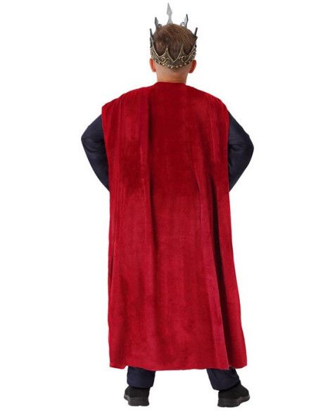 Disfraz de Rey Medieval Rojo para niño
