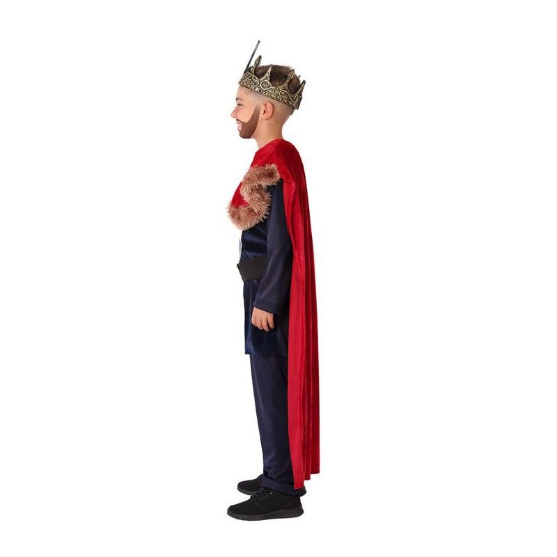 Disfraz de Rey Medieval Rojo para niño