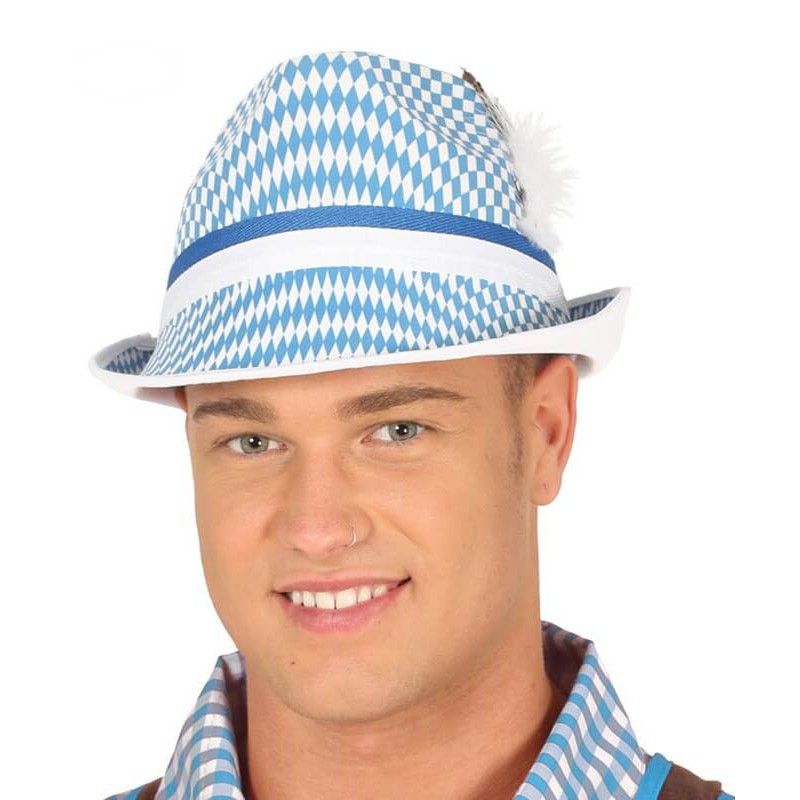 Gorro Oktoberfest Azul y Blanco