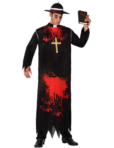 Disfraz de Cura Sangriento para Hombre