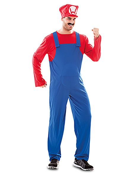 Disfraz de Fontanero Rojo para Hombre
