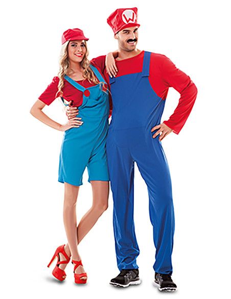 Disfraz de Fontanero Rojo para Hombre