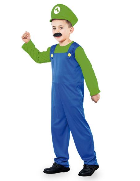Disfraz de Fontanero Verde para Niño