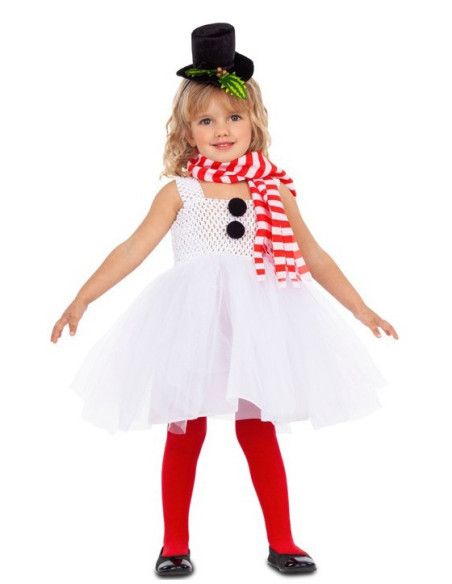 Disfraz de Muñeco de Nieve con Tutú para Niña.