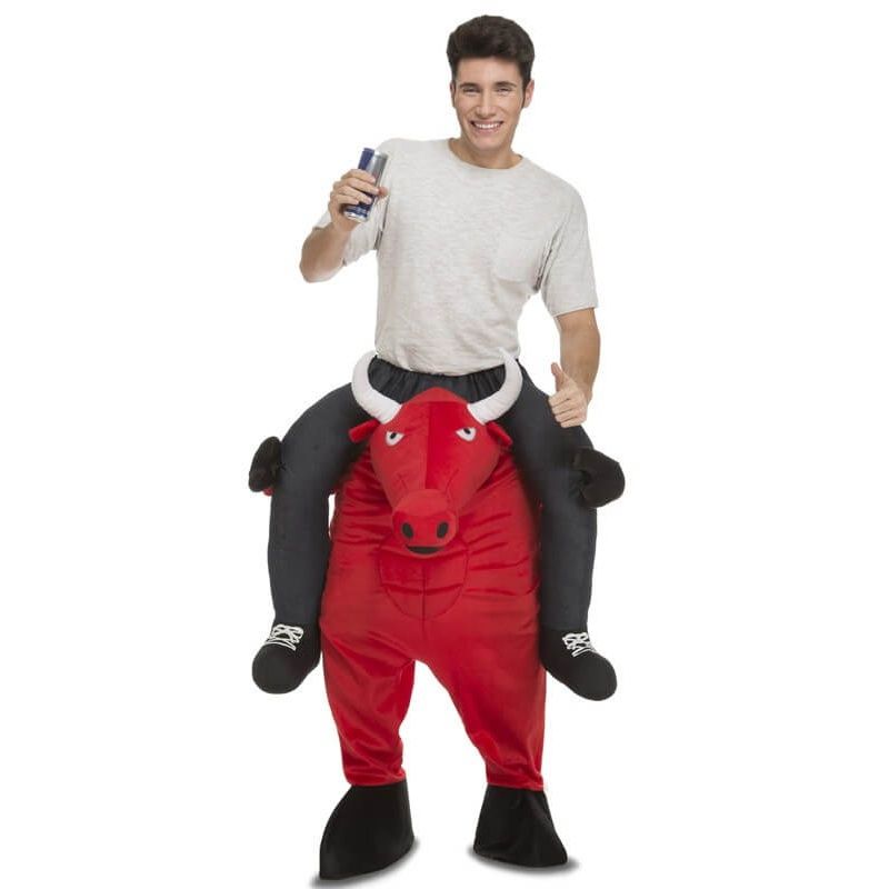 Disfraz de Toro Rojo a Hombros para Hombre y Mujer