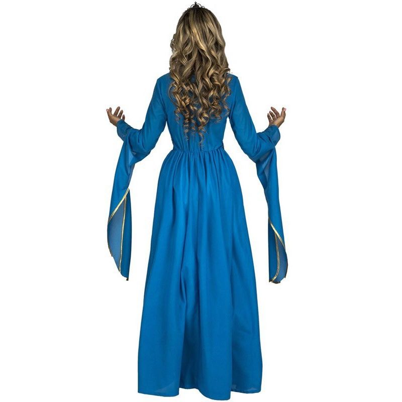 Trasero Disfraz de Princesa Medieval Azul para Mujer