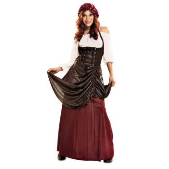 Tabla de tallas Disfraz de Tabernera Medieval para Mujer