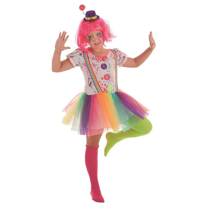 Disfraz de Payasa Arco Iris niña