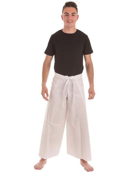 Pantalón de Batucada Blanco adulto