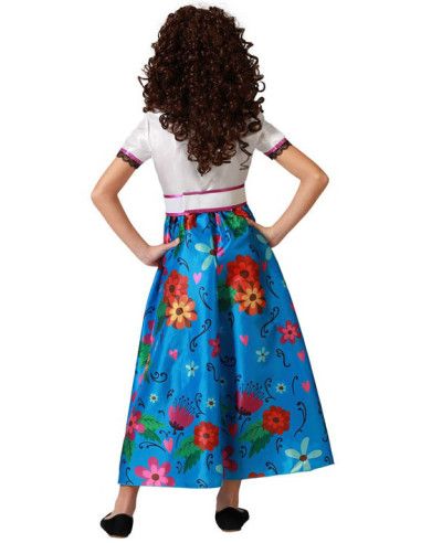 Disfraz de Colombiana Azul para Niña