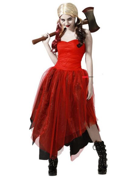 Disfraz de Arlequín Vestido Rojo para Mujer