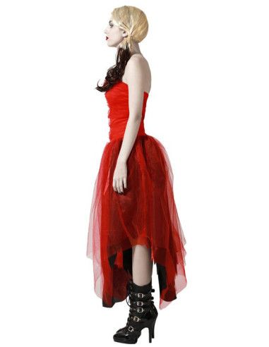 Disfraz de Arlequín Vestido Rojo para Mujer