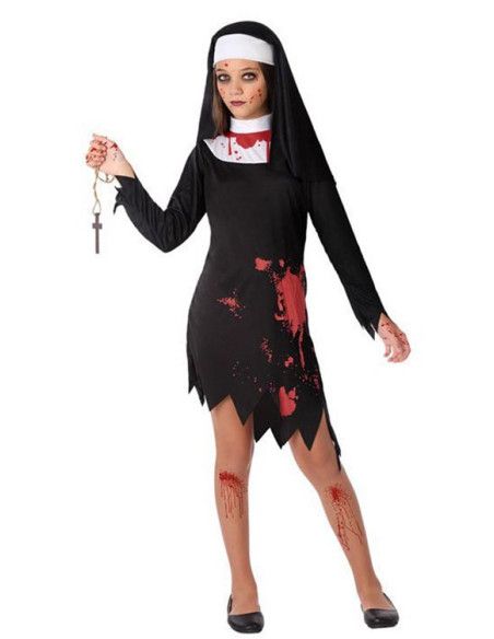 Disfraz de Monja Sangrienta para niña.