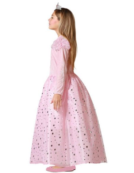 Disfraz de Hada Madrina Rosa para Niña.