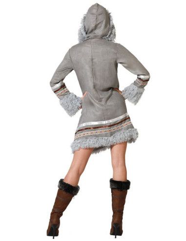 Disfraz de Esquimal Gris para Mujer