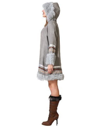 Disfraz de Esquimal Gris para Mujer