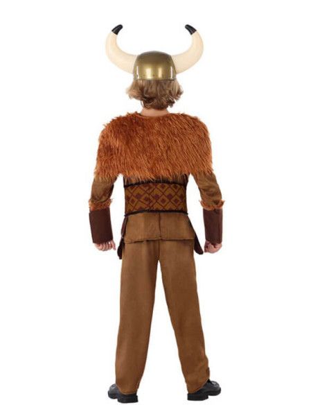 Disfraz de Vikingo Marrón Niño.