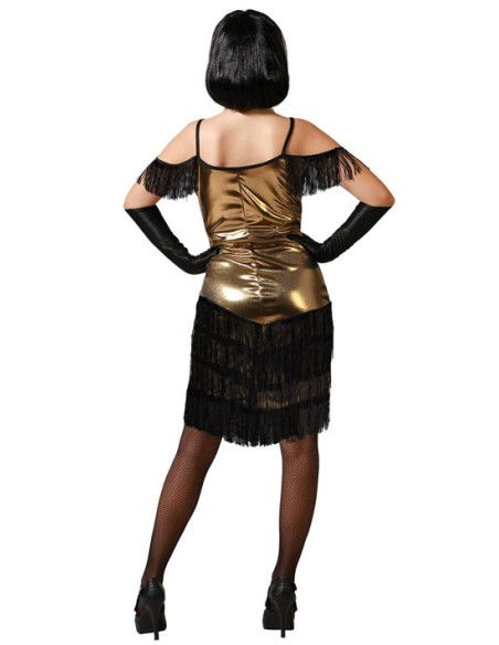 Disfraz de Cabaret Dorado para Mujer.