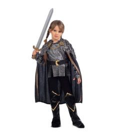 Disfraz de Vikinga Gris para Niña