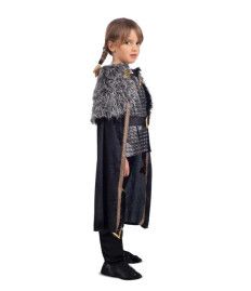 Disfraz de Vikinga Gris para Niña