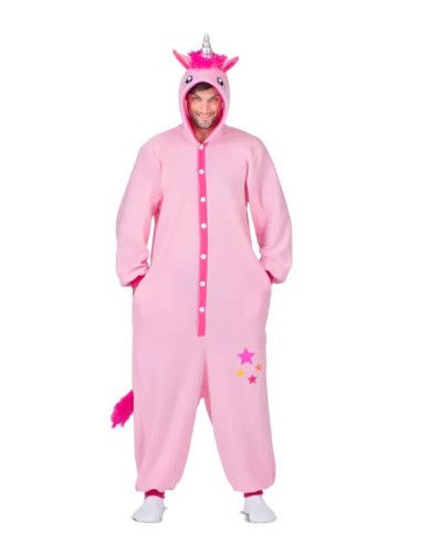 Disfraz de Unicornio Pijama Rosa para Adulto