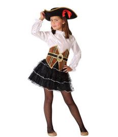 Disfraz de Pirata Corsé para Niña