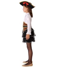 Disfraz de Pirata Corsé para Niña