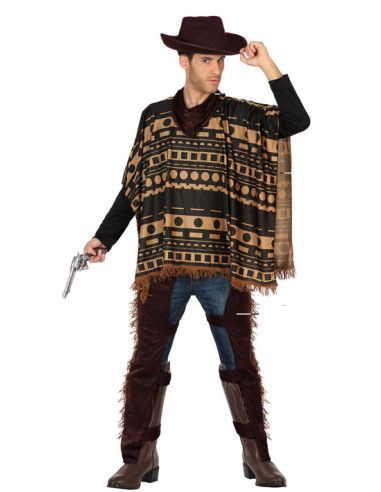 Disfraz de Vaquero Poncho para Hombre