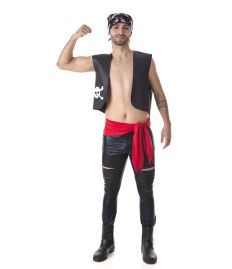 Disfraz de Pirata con Chaleco para Adulto