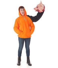 Disfraz Sudadera Halloween con cabeza de Cerdo
