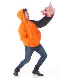 Disfraz Sudadera Halloween con cabeza de Cerdo