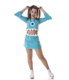 Disfraz de Monster Azul para Mujer
