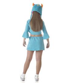 Disfraz de Monster Azul para Mujer