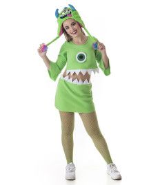 Disfraz de Monster Verde para Mujer