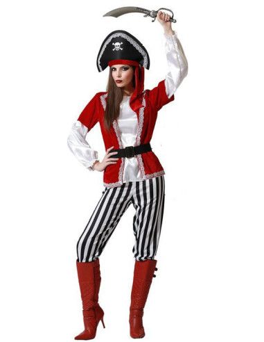 Disfraz de Pirata Rayas Unisex
