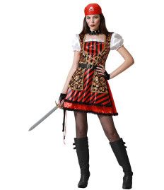 Disfraz de Pirata Dorado para Mujer
