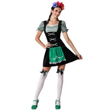 Disfraz de Alemana Negro Oktoberfest mujer