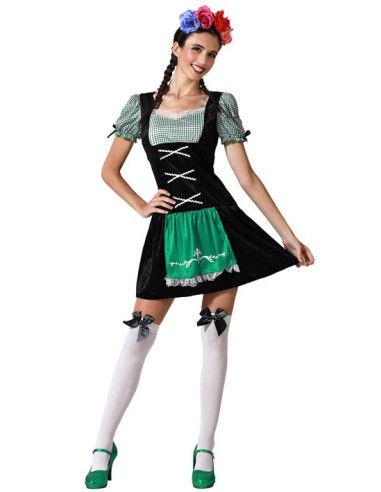 Disfraz de Alemana Negro Oktoberfest mujer