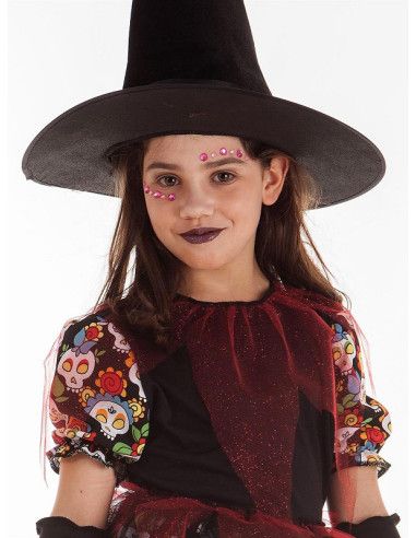 Disfraz de Bruja Calaveras Niña