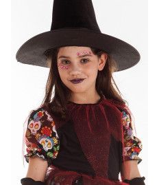 Disfraz de Bruja Calaveras Niña