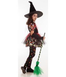 Disfraz de Bruja Calaveras Niña
