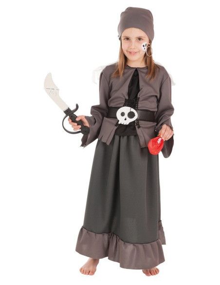 Disfraz de Pirata Esquelto Halloween Niña - Disfraces de Halloween para Niños y Niñas Infantil - MisterDisfraz.com