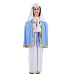 Disfraz de Virgen Maria con capa para Niña