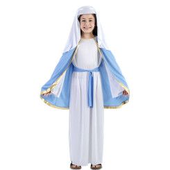 Disfraz de Virgen Maria con capa para Niña
