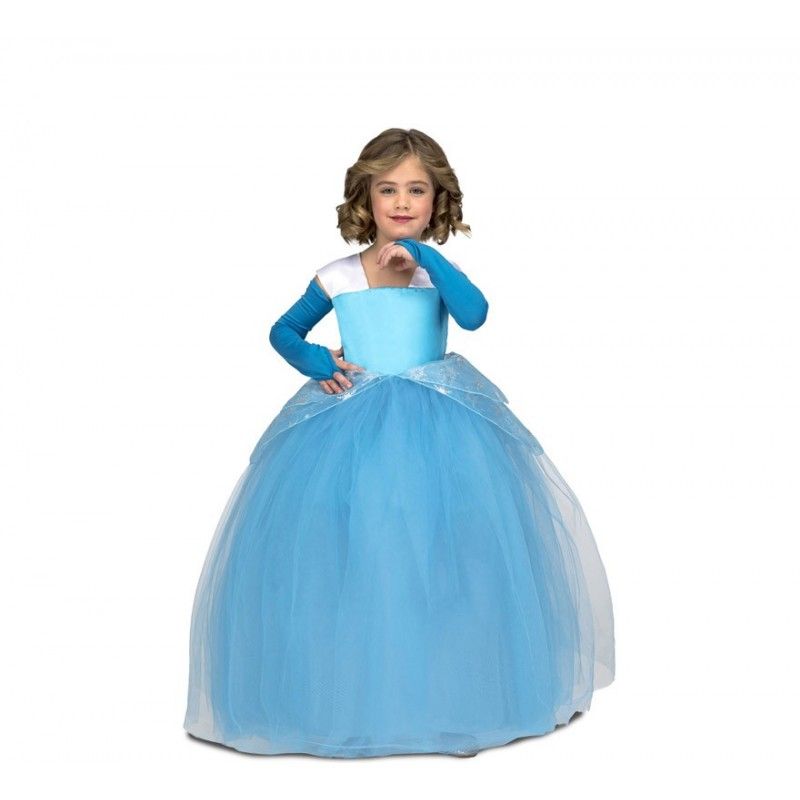 Detalle - Disfraz de Princesa Tutu Azul para Niña