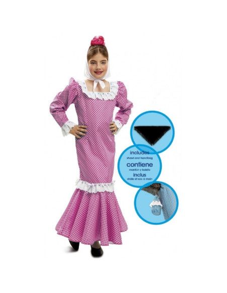 Disfraz de Chulapa Rosa para Niña