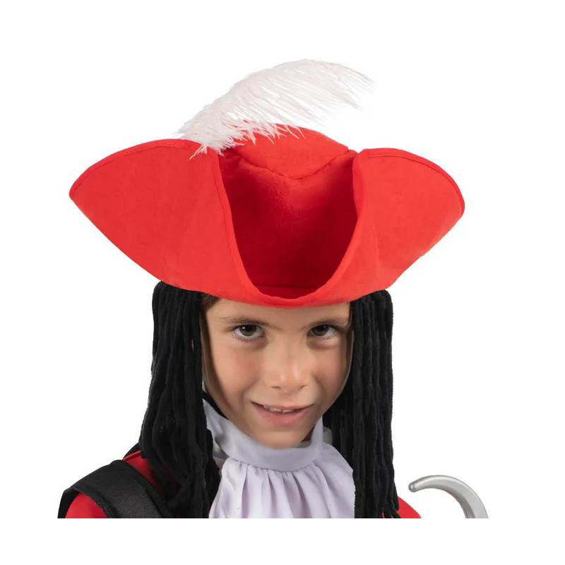 Disfraz de Capitan Pirata Rojo para Niño