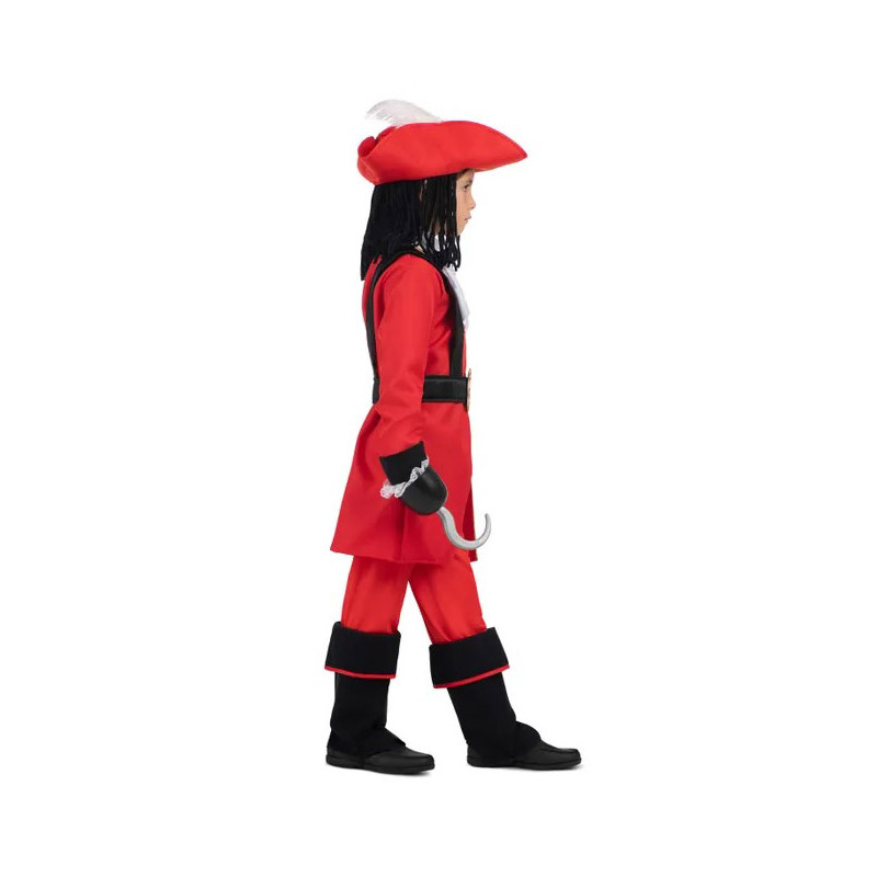 Disfraz de Capitan Pirata Rojo para Niño