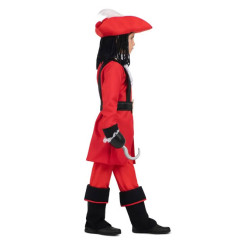 Disfraz de Capitan Pirata Rojo para Niño